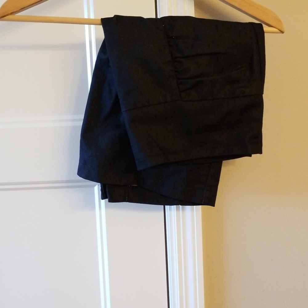 Darkwash denim pencil skirt